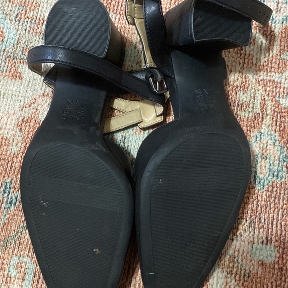 NATURALIZER Black Leather Block Heel Mary Janes - Size 6.5 - Picture 6 of 6